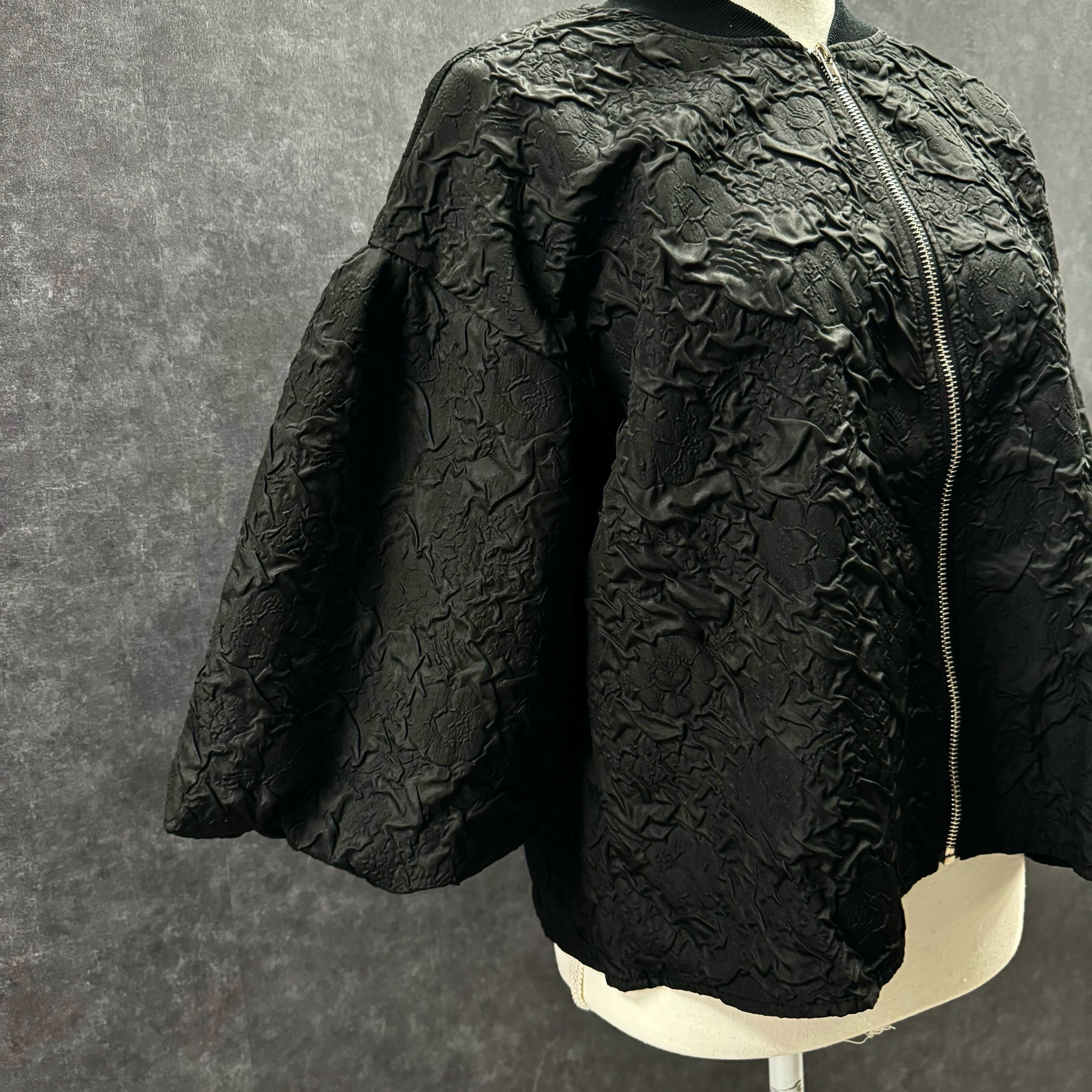 ジャガードブルゾン ブラック　※10/21迄に順次発送予定