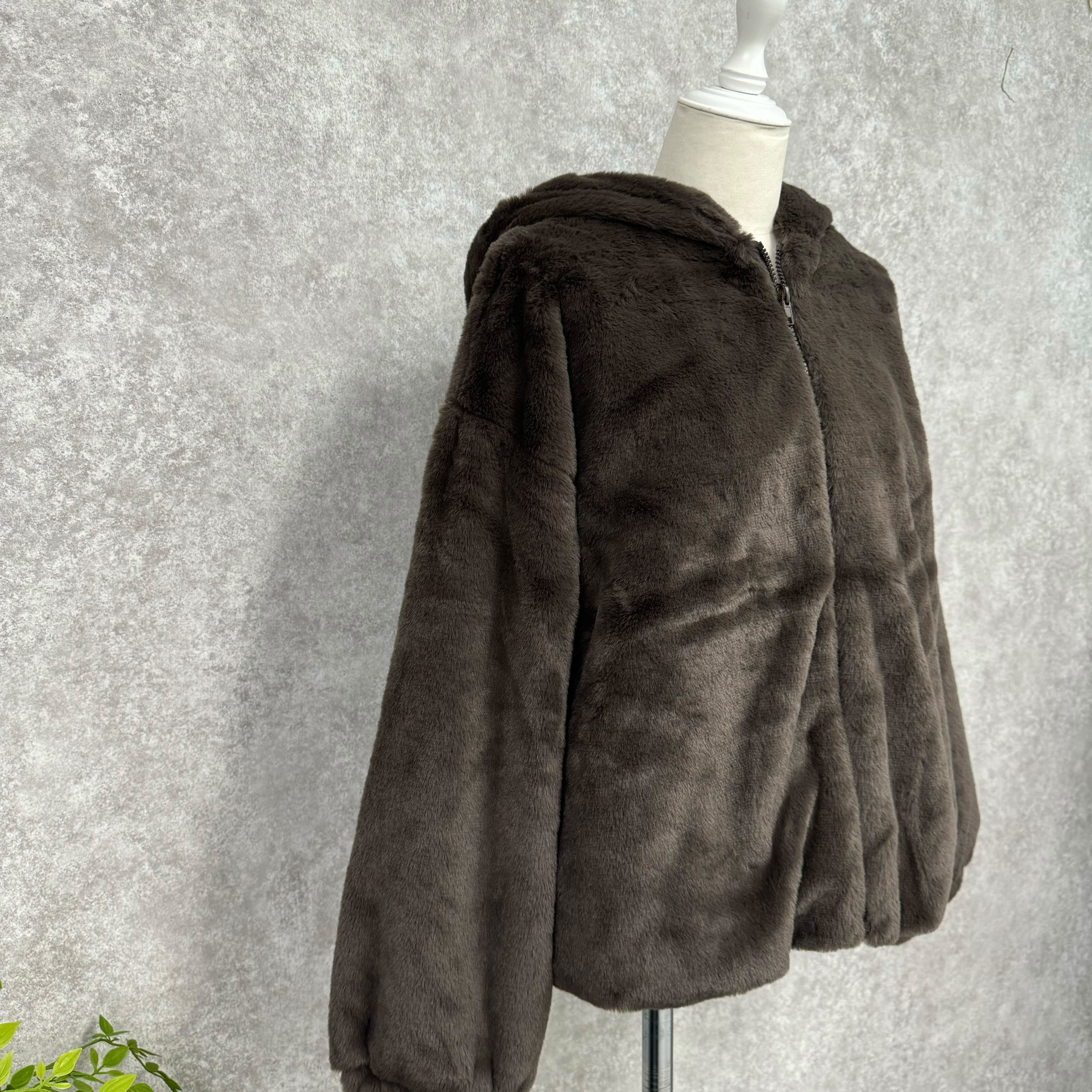 もこもこパーカー ブラウン ※10/15迄に順次発送予定