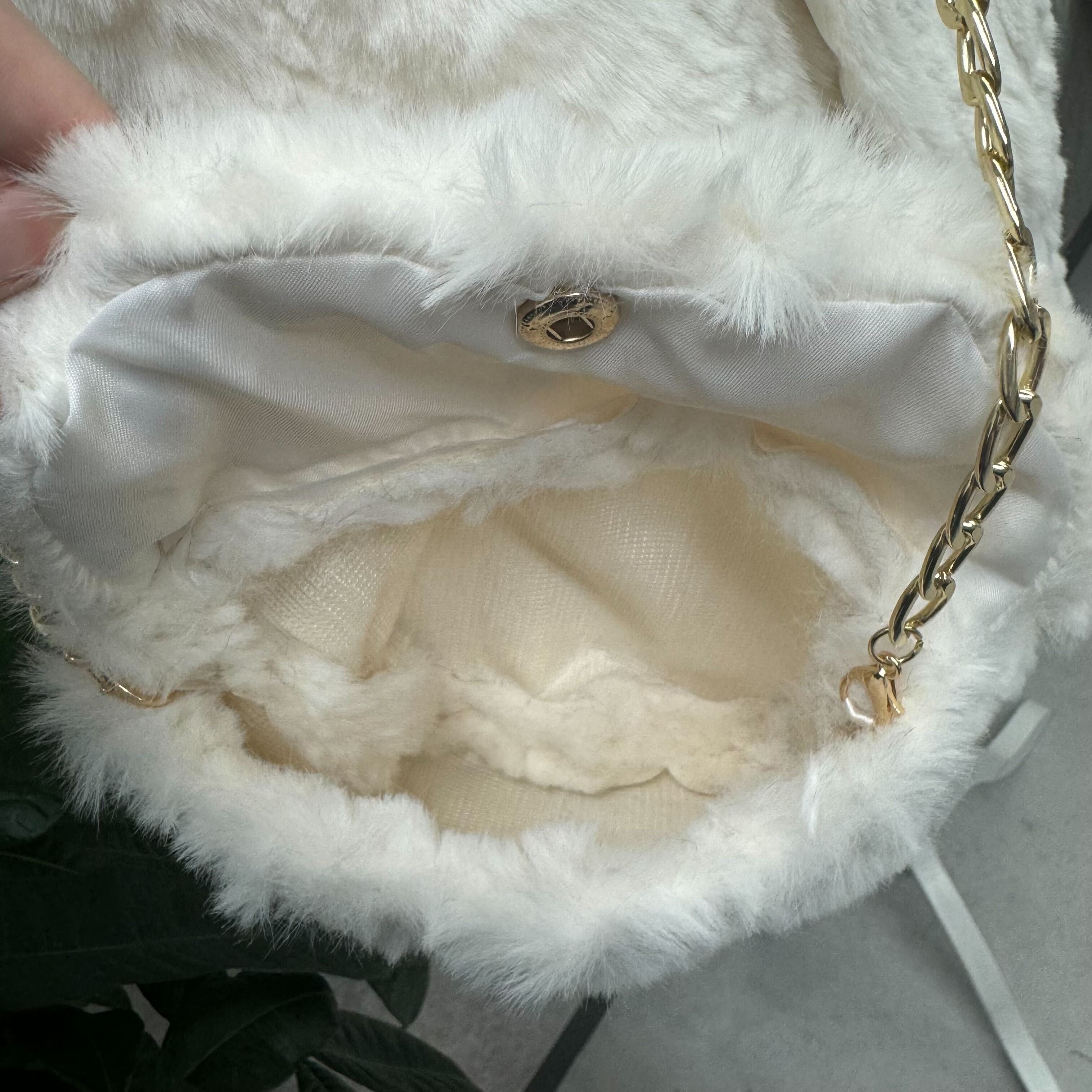 ファーベスト・チェーンバッグセット ホワイト ※10/21迄に順次発送予定