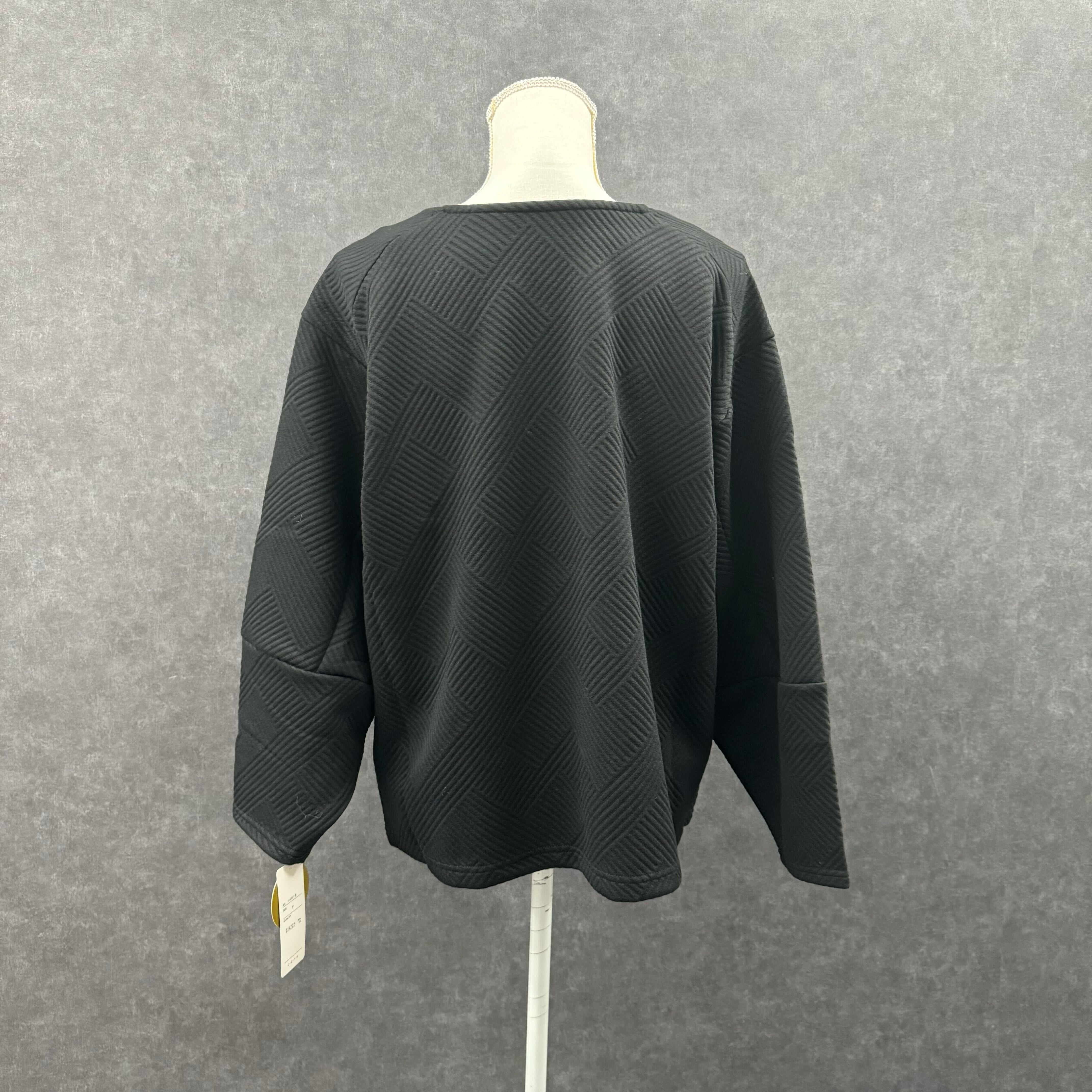 ジャガードリラックスプルオーバー　ブラック※10/21迄に順次発送予定