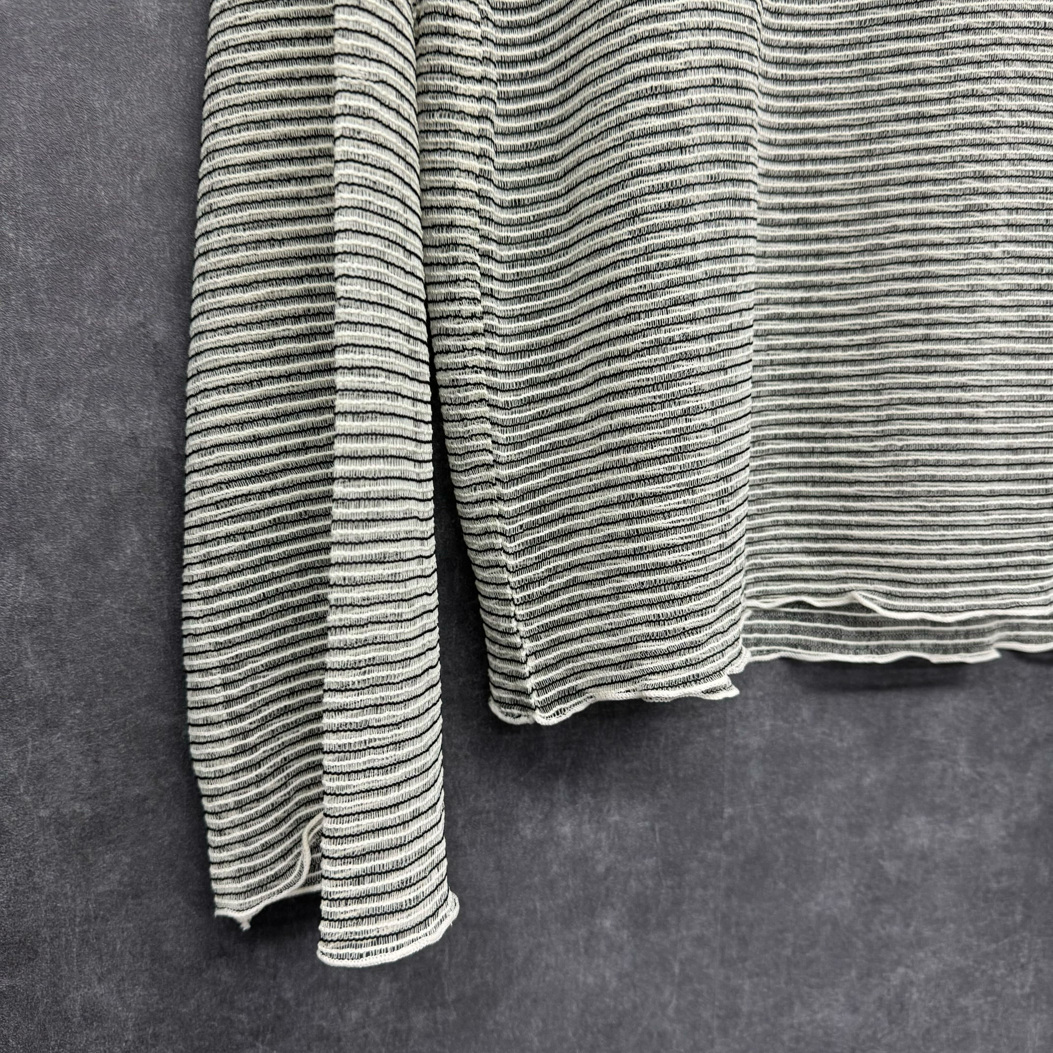 【在庫5点以下】ボーダーシアーロンT ライトグリーン※4/15迄に順次発送予定