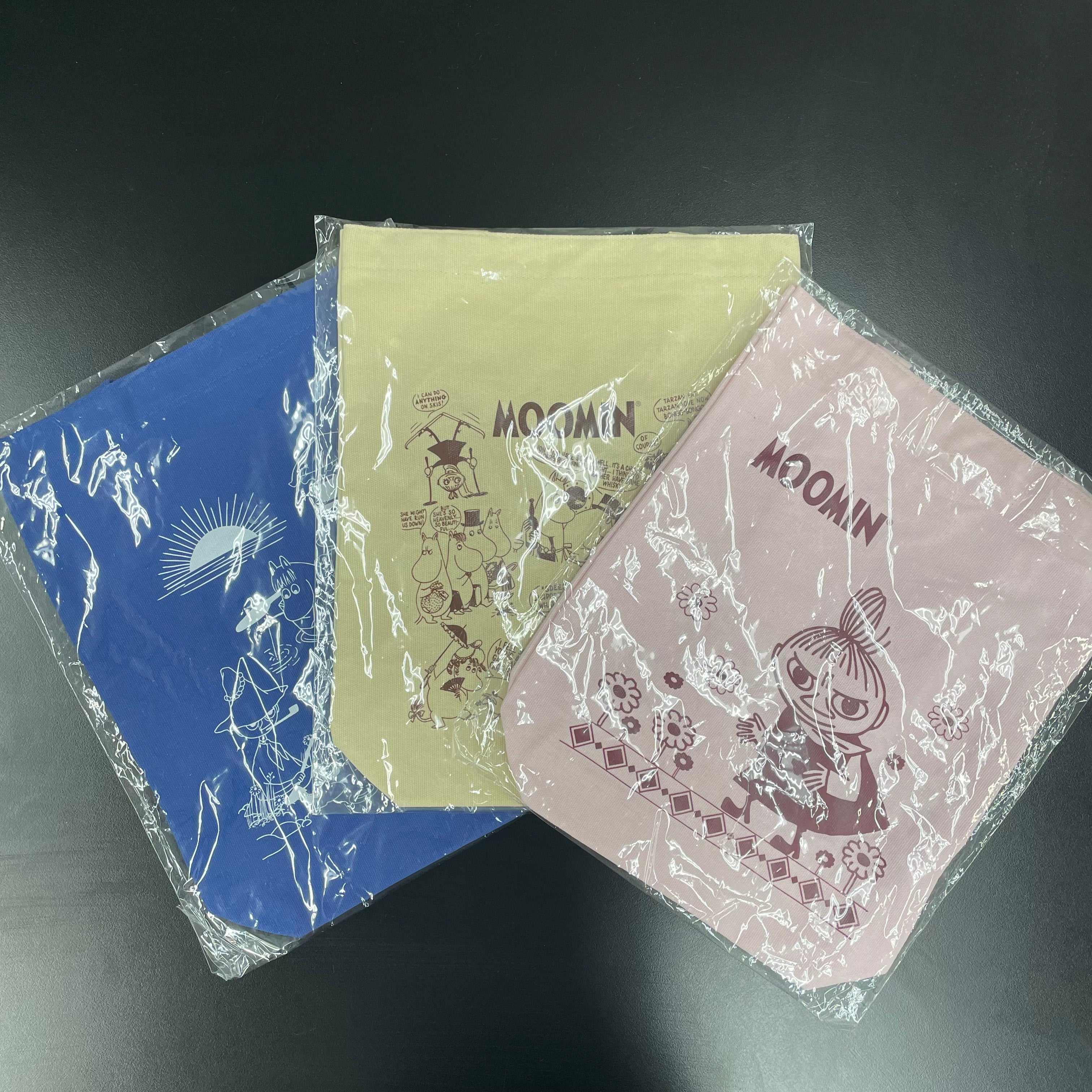 【ランダム】ムーミン帆布トートバッグ(内ポケット付き)② ※1/14までに順次発送予定