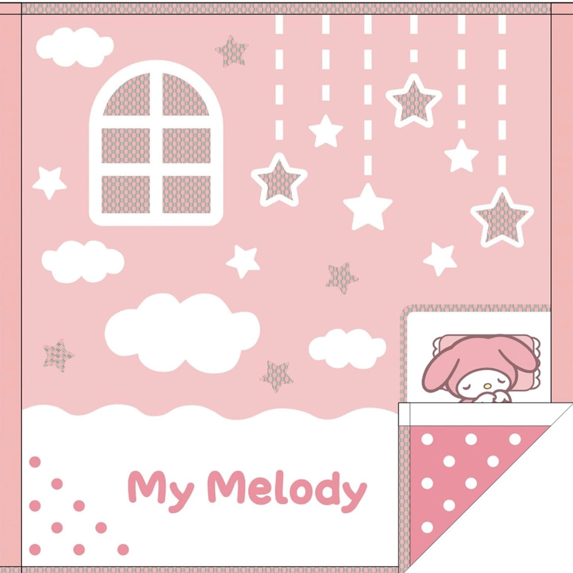 おやすみマイメロ　ハンドタオル　 ※8/6~13より順次発送