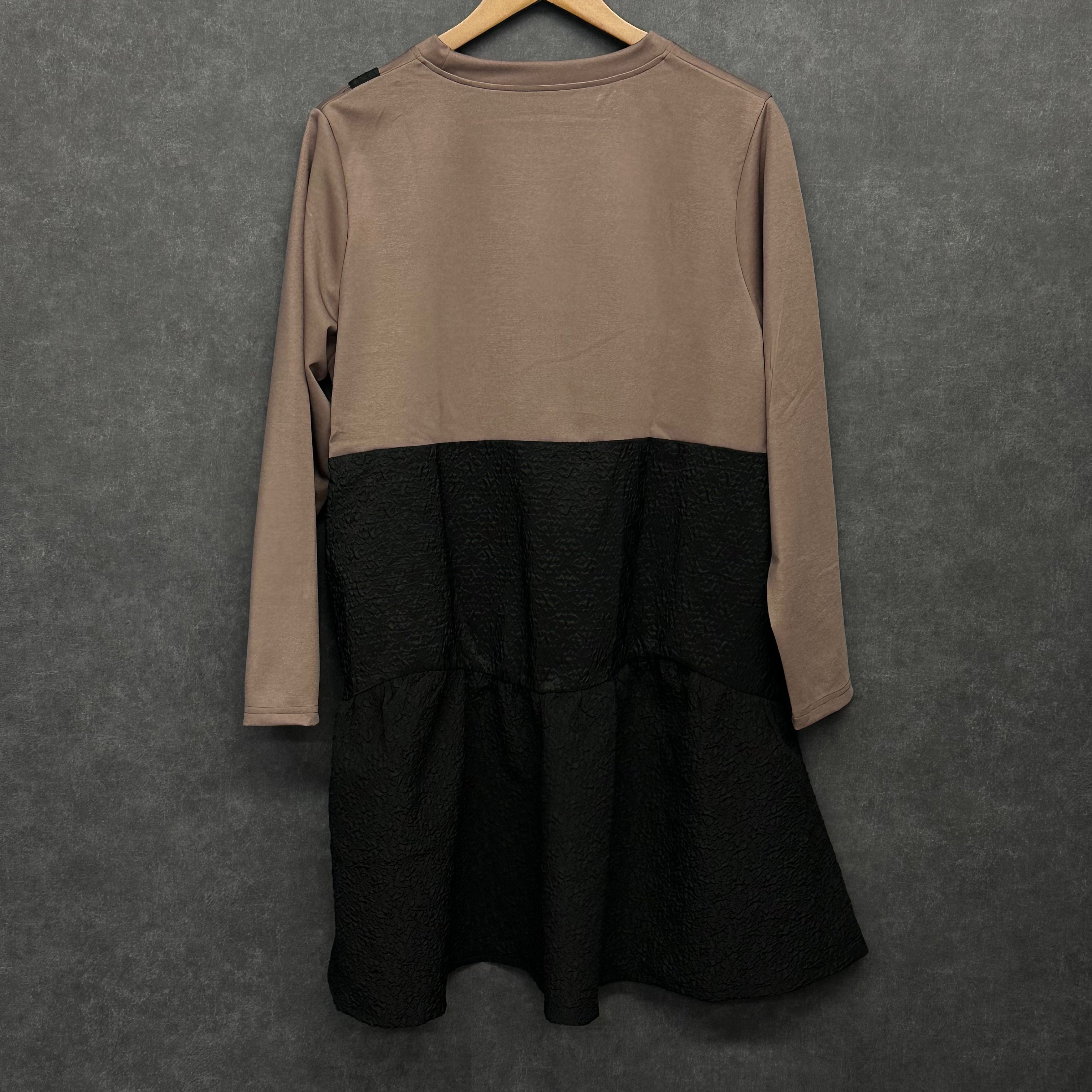 異素材ドッキングチュニック　ピンク　※10/28迄に順次発送予定