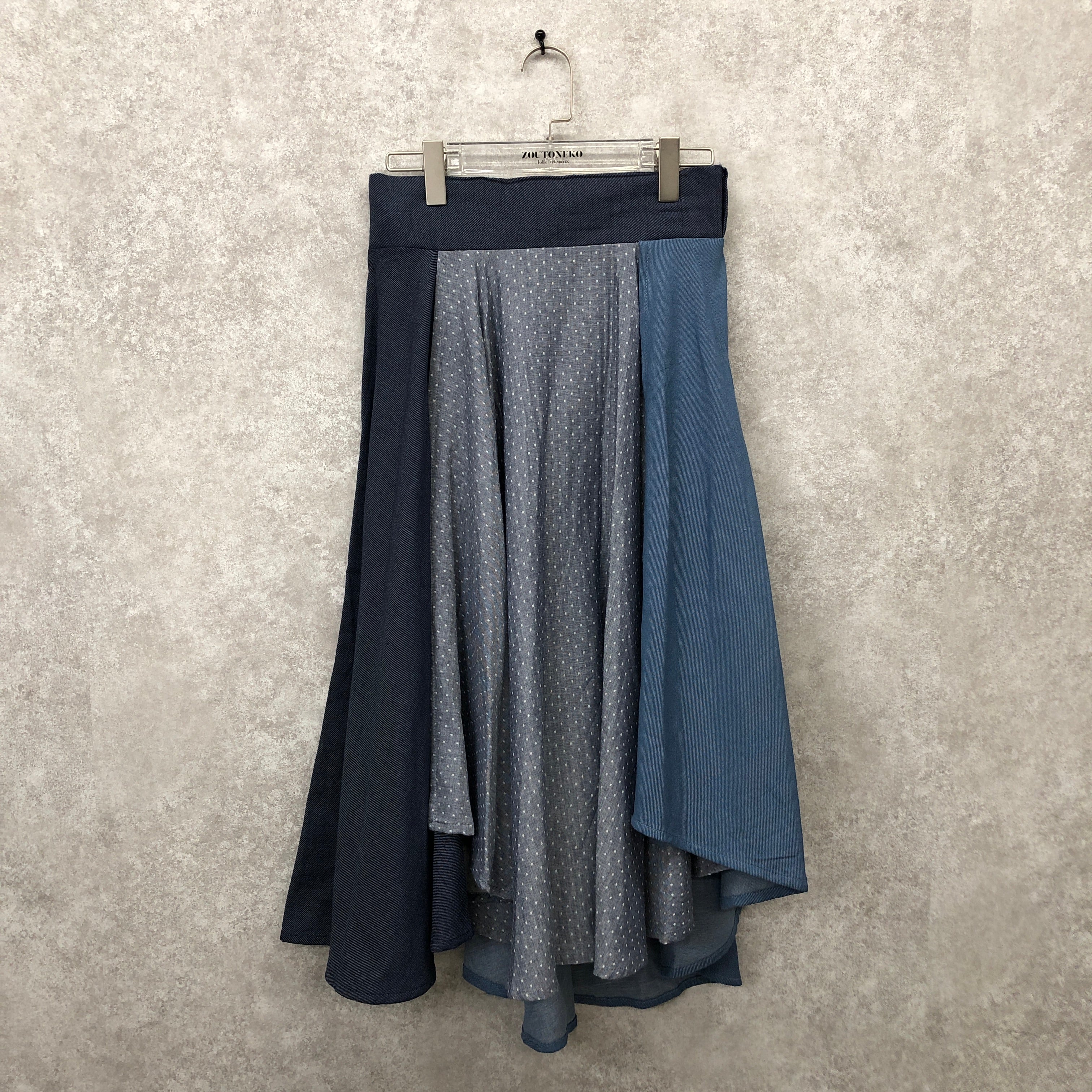 フレアスカート デニム調 ※10/15迄に順次発送予定