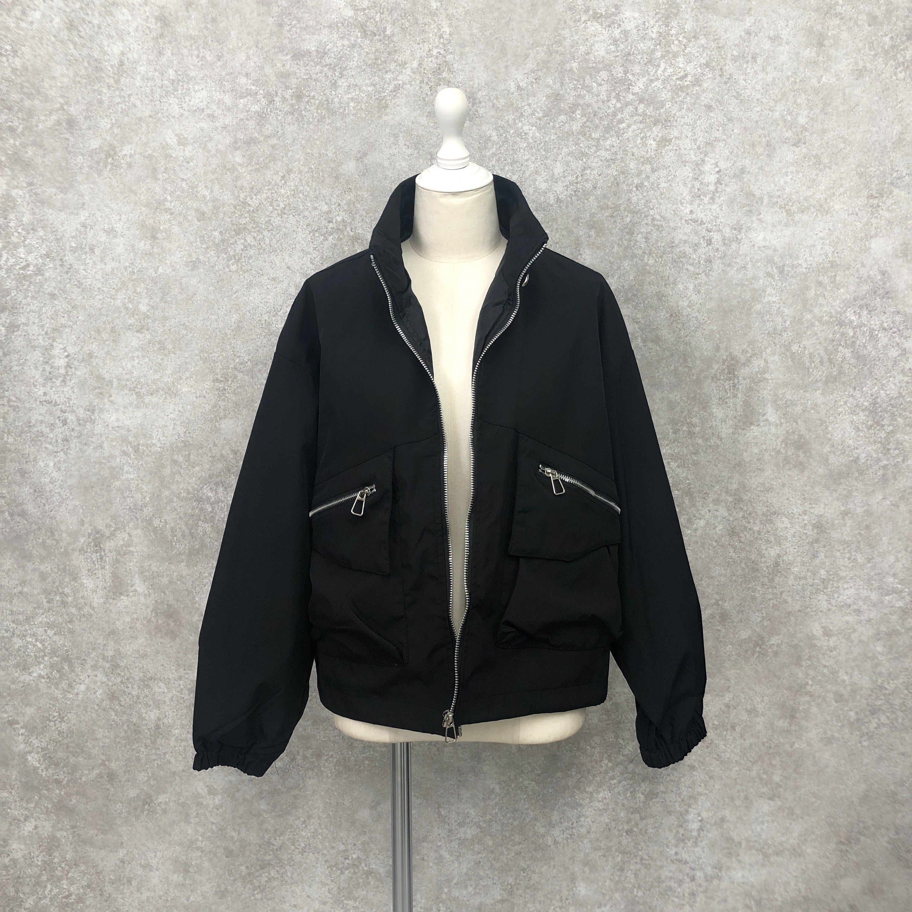 ジッパージャケット ブラック ※10/15迄に順次発送予定