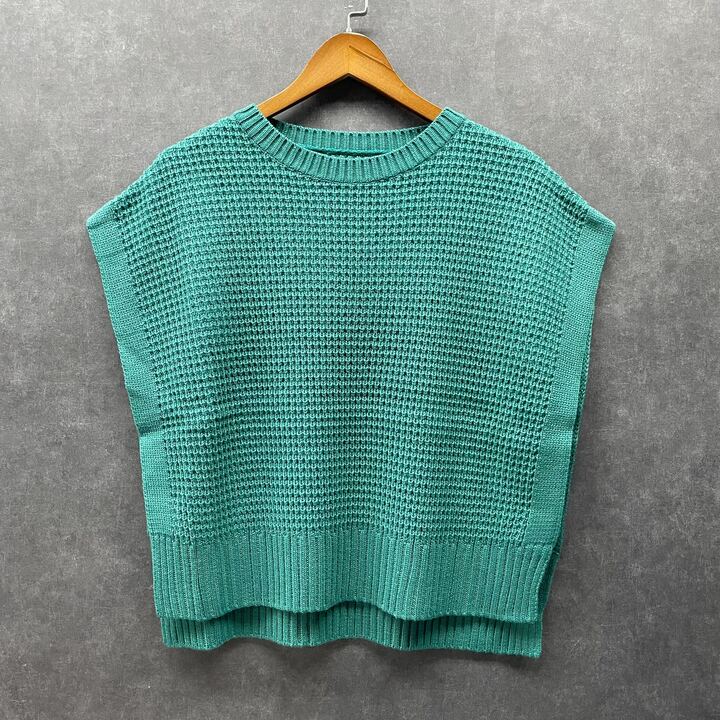 メッシュニットベスト　グリーン※4/30～5/6までに順次配送予定