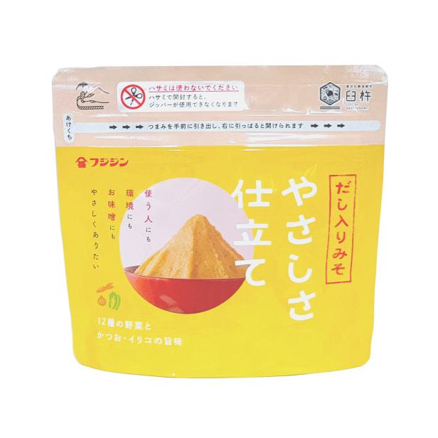 【賞味期限2025.1.20】富士甚醤油 やさしさ仕立て だし入りみそ ジップ付き 450g ※12/2までに順次配送