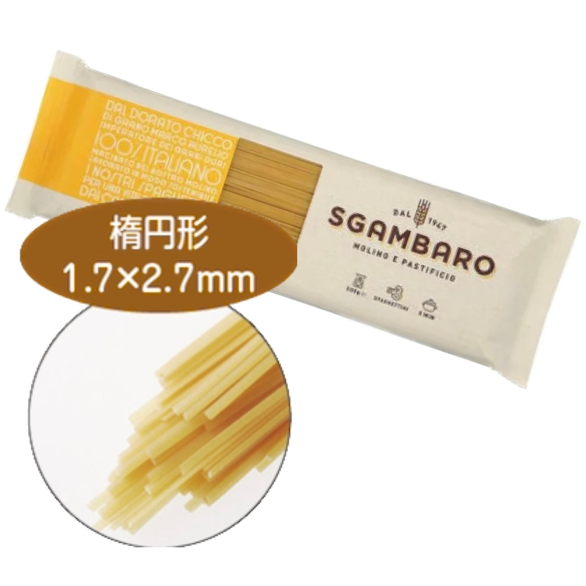 【スガンバロ】 ロングパスタ　リングイネ  ※6/18~24順次発送予定